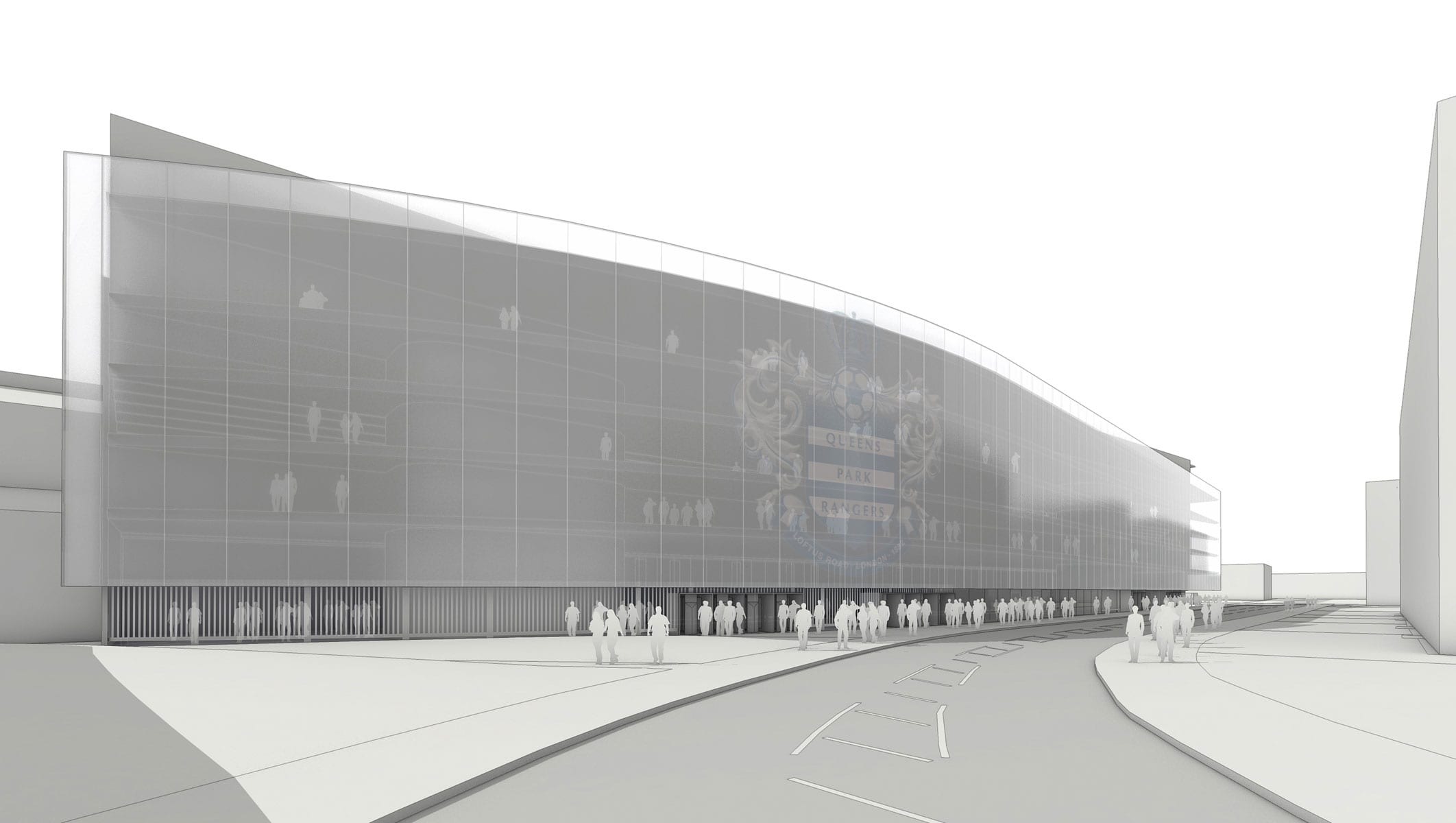 QPR Stadium elevation view