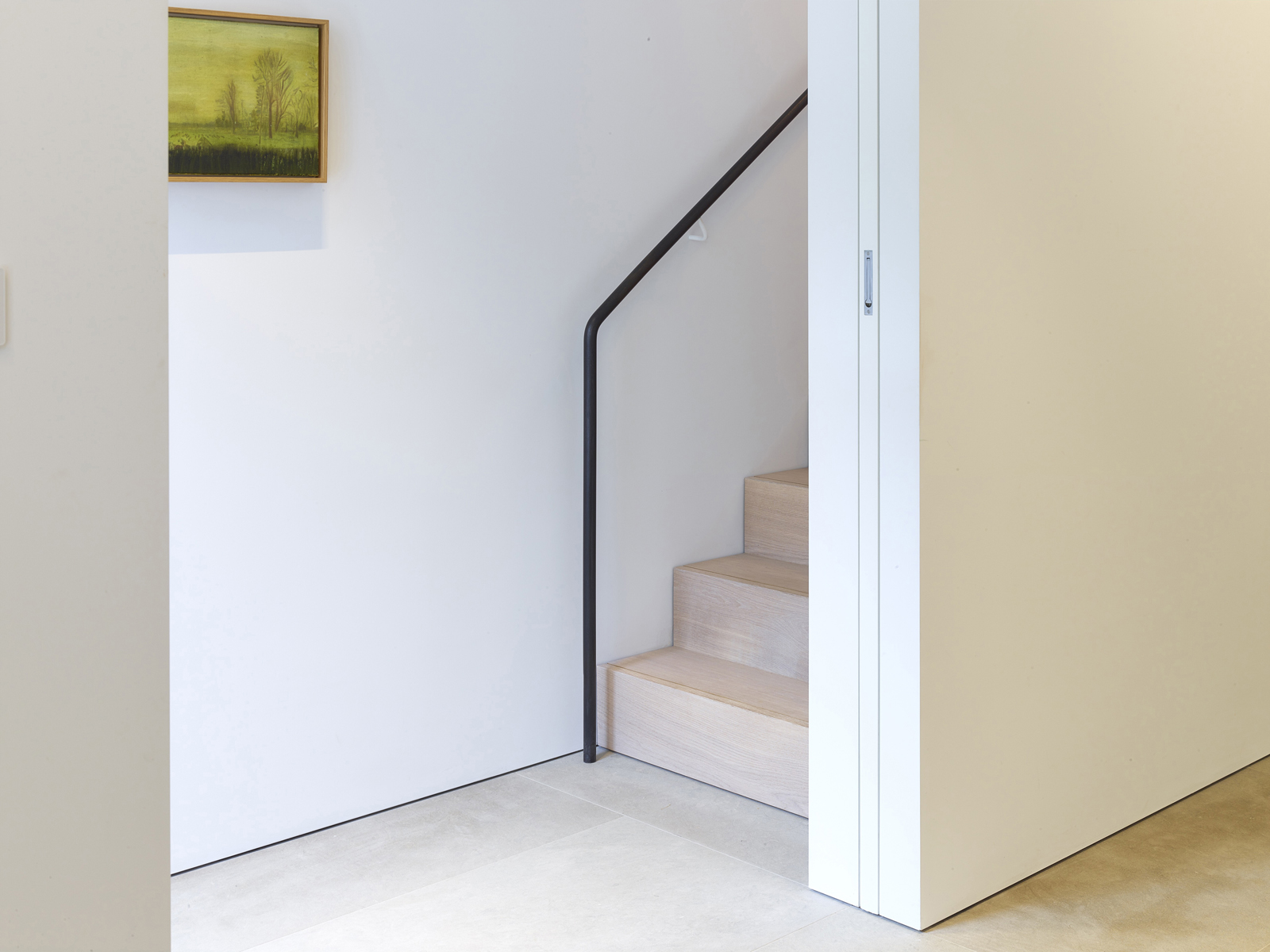 stair and sliding pocket door